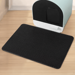 pawguard waterproof cat litter trapping mat for cleaner floors