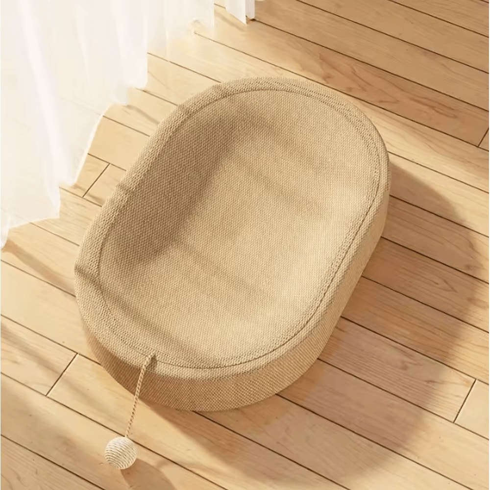 ScratchLounge Sisal Cat Scratching Bed With Interactive Toy Ball Set 3