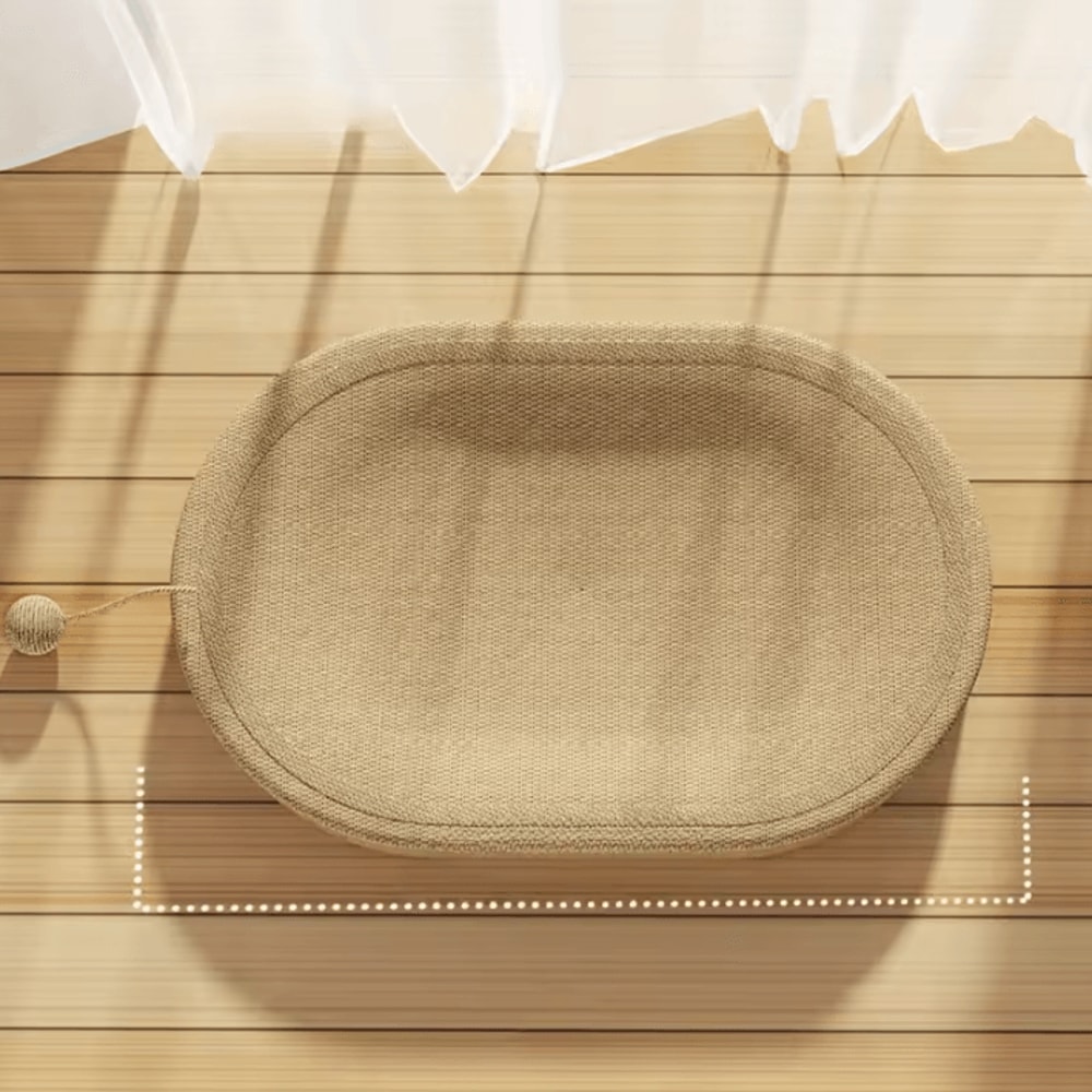 ScratchLounge Sisal Cat Scratching Bed With Interactive Toy Ball Set 4