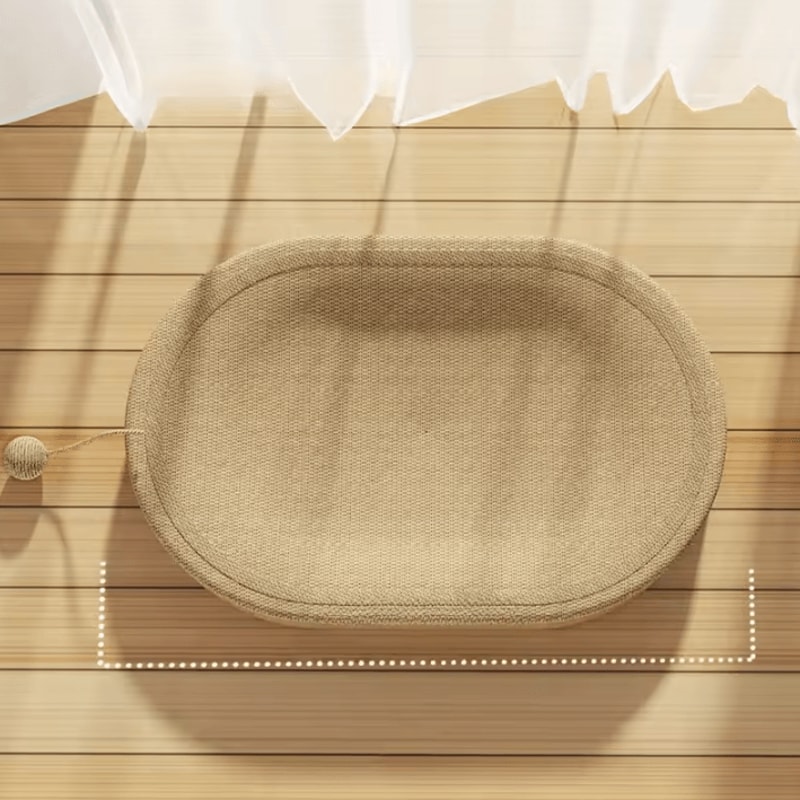ScratchLounge Sisal Cat Scratching Bed With Interactive Toy Ball Set 4