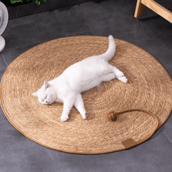 naturweave rattan cat scratching mat & furniture protector