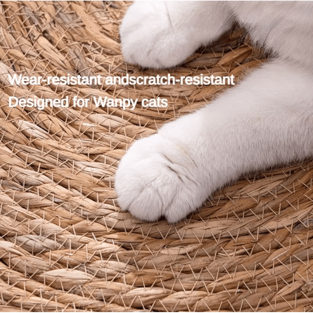 NaturWeave Rattan Cat Scratching Mat Furniture Protector 1