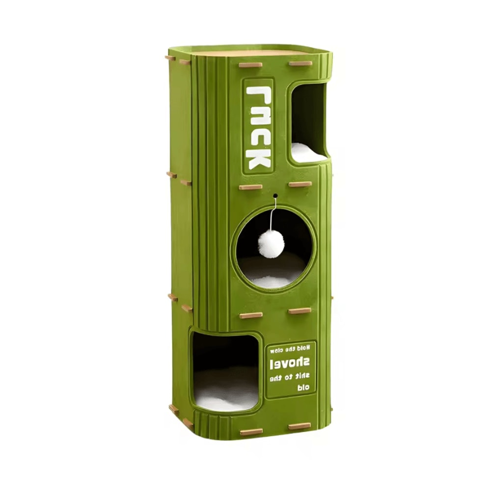 FortiClimb MultiLevel Cat Nest Scratching Tower 4
