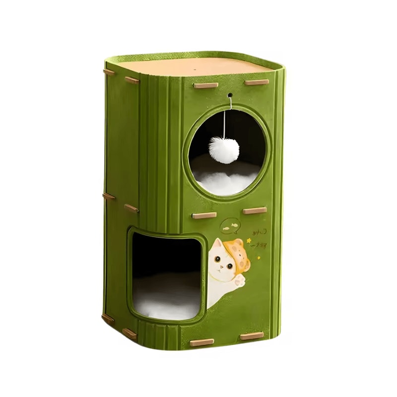 FortiClimb MultiLevel Cat Nest Scratching Tower 5
