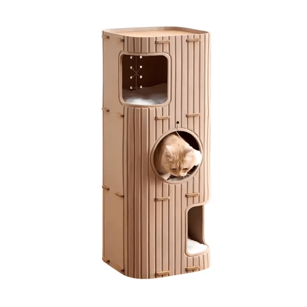 FortiClimb MultiLevel Cat Nest Scratching Tower 7