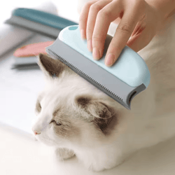 furease silicone cat grooming brush & pet hair remover