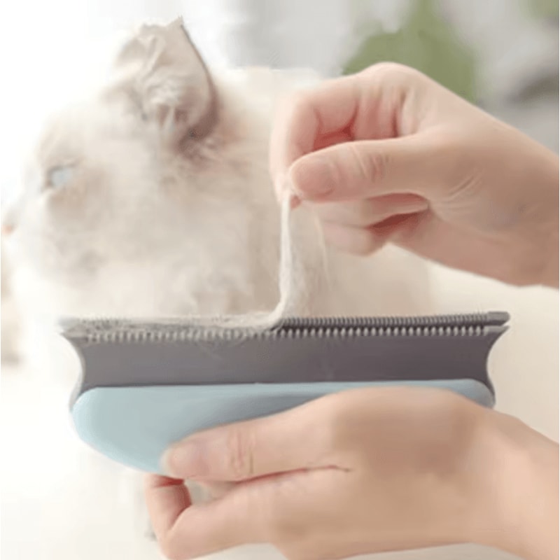 FurEase Silicone Cat Grooming Brush Pet Hair Remover 1
