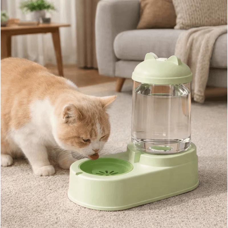 AquaBuddy Large Capacity Automatic Pet Feeder Water Dispenser 1
