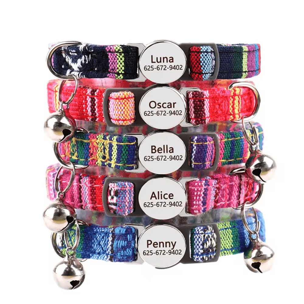SafeSnap Personalized Breakaway Cat Collar For Cats Small Puppies 1