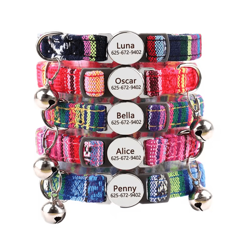 SafeSnap Personalized Breakaway Cat Collar For Cats Small Puppies 1