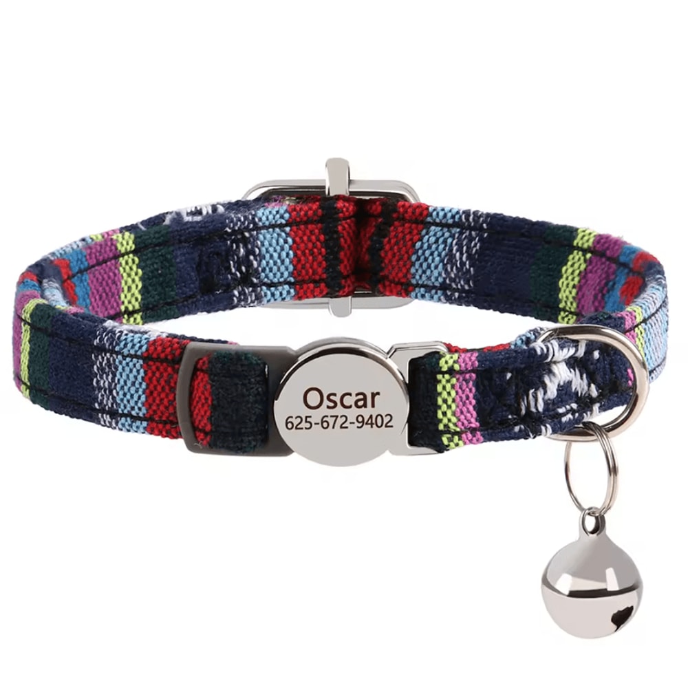 SafeSnap Personalized Breakaway Cat Collar For Cats Small Puppies 5