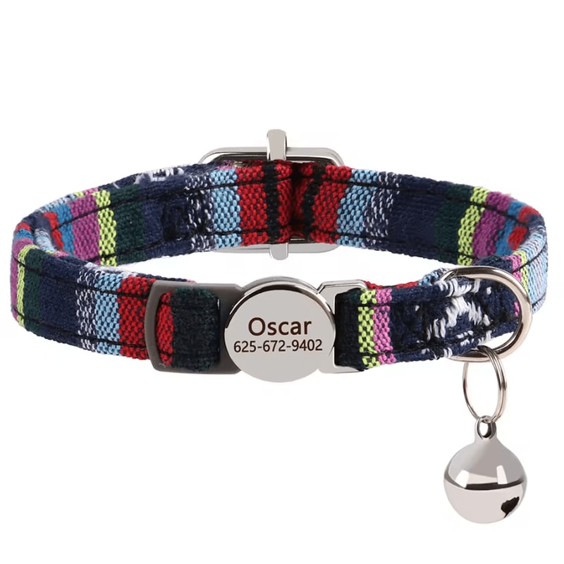 SafeSnap Personalized Breakaway Cat Collar For Cats Small Puppies 5