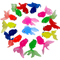 AquaGlide Floating Goldfish Aquarium Decor Interactive Cat Toy Set 0