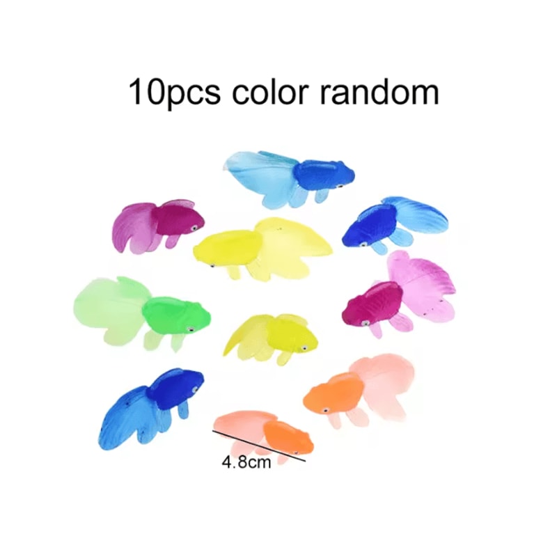 AquaGlide Floating Goldfish Aquarium Decor Interactive Cat Toy Set 3