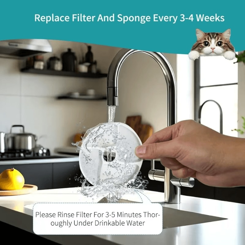 PureFlow Activated Carbon Replacement Filters For Pet Water Fountains 1