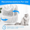 PureFlow Replacement Filters Sponges For 4L Stainless Steel Pet Water Fountain 5