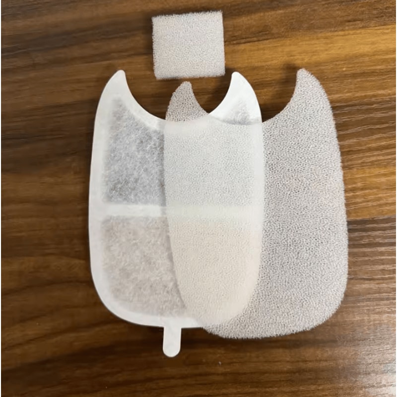 PureFlow Replacement Filters Sponges For 4L Stainless Steel Pet Water Fountain 6