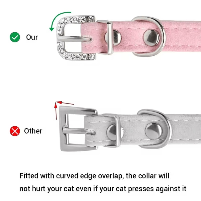 VelvetCharm Personalized Cat Collar With Custom Engraved ID 3