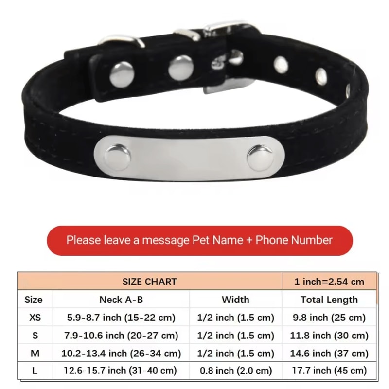 VelvetCharm Personalized Cat Collar With Custom Engraved ID 4