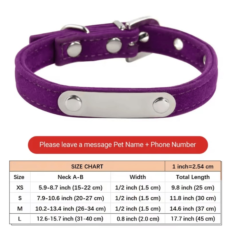 VelvetCharm Personalized Cat Collar With Custom Engraved ID 5