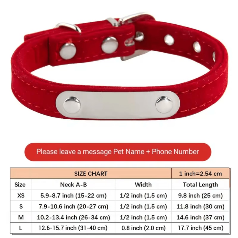 VelvetCharm Personalized Cat Collar With Custom Engraved ID 7
