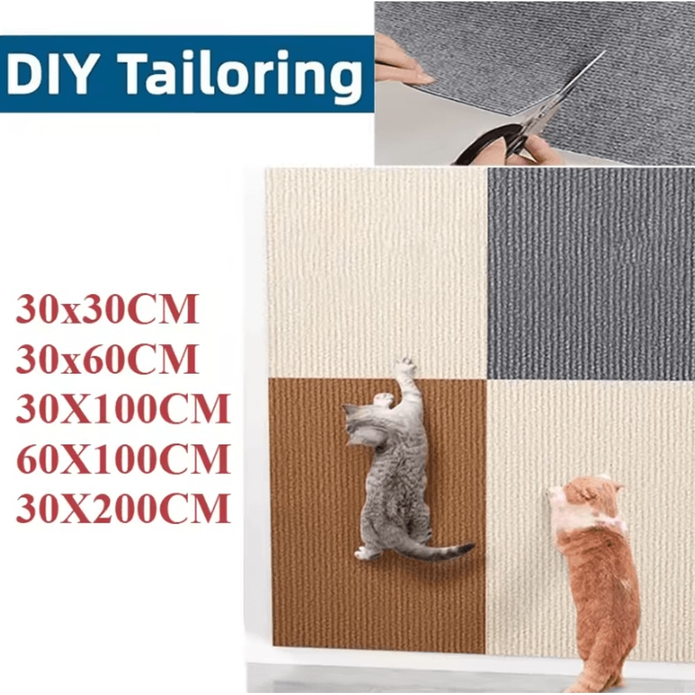 ScratchGuard DIY Cat Scratch Mat For Sofa Wall Protection 0
