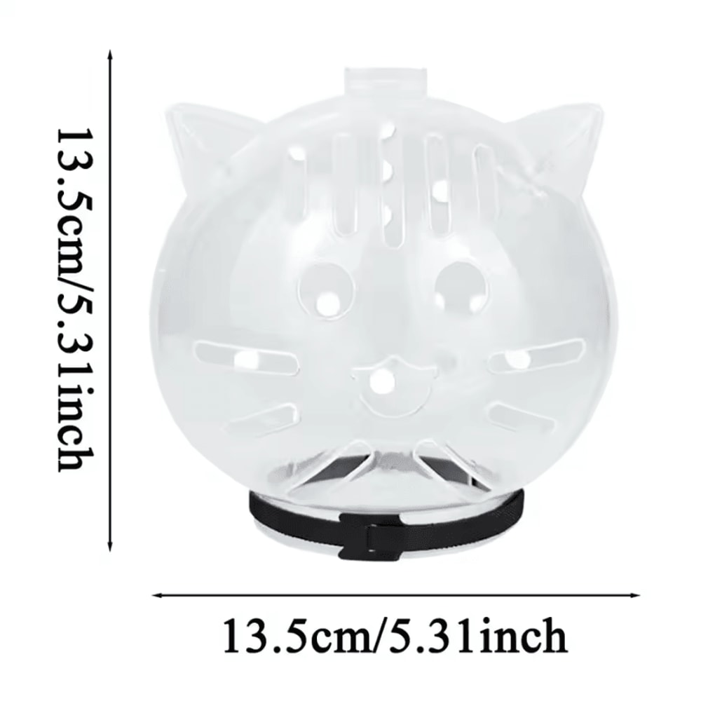 ClearGuard Breathable Cat Muzzle Grooming Face Cover 4