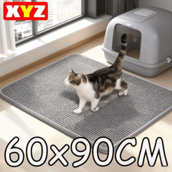 cleanstep double layer waterproof cat litter mat for mess-free floors