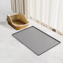 flexguard silicone pet feeding & litter mat for cleaner floors
