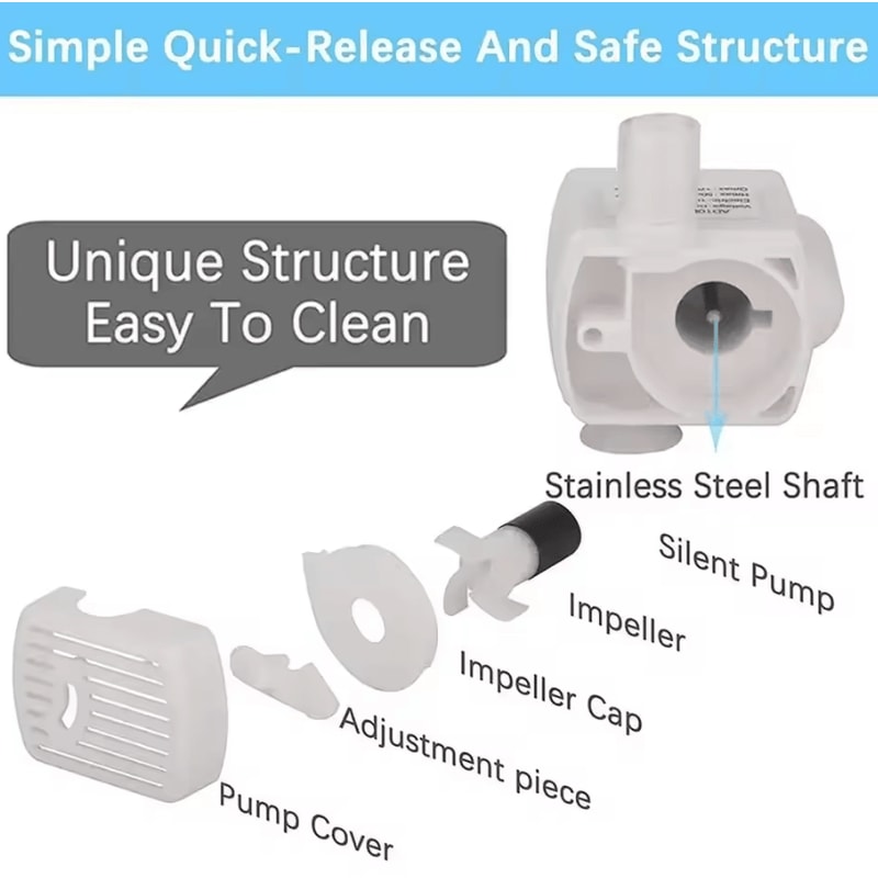 FlowFresh Replacement Water Pump For Cat Water Fountain Dispenser 1