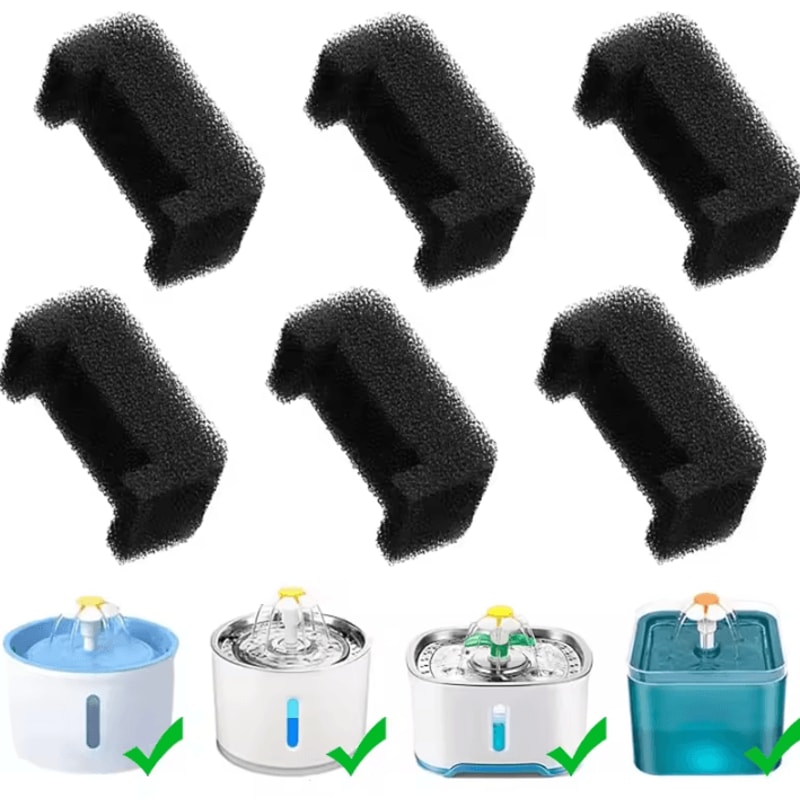 PureFlow Circulation Water Pump Filters For Cat Water Fountains 0