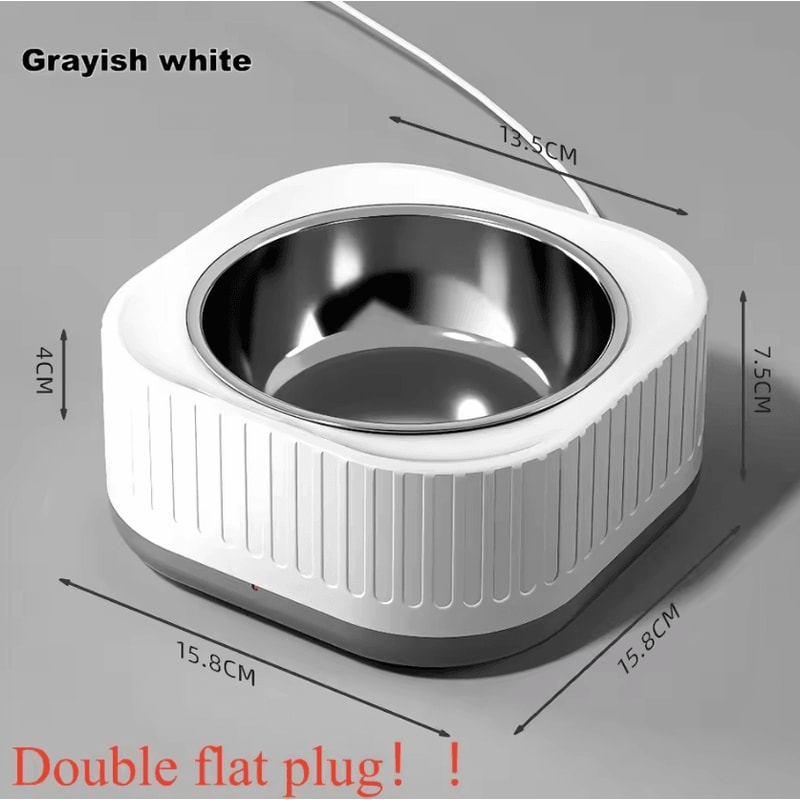 WarmSip ConstantTemperature Pet Heating Bowl For Cats Small Dogs 4