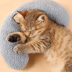 cloudnest ultra-soft calming cat pillow bed for cozy sleep & joint support