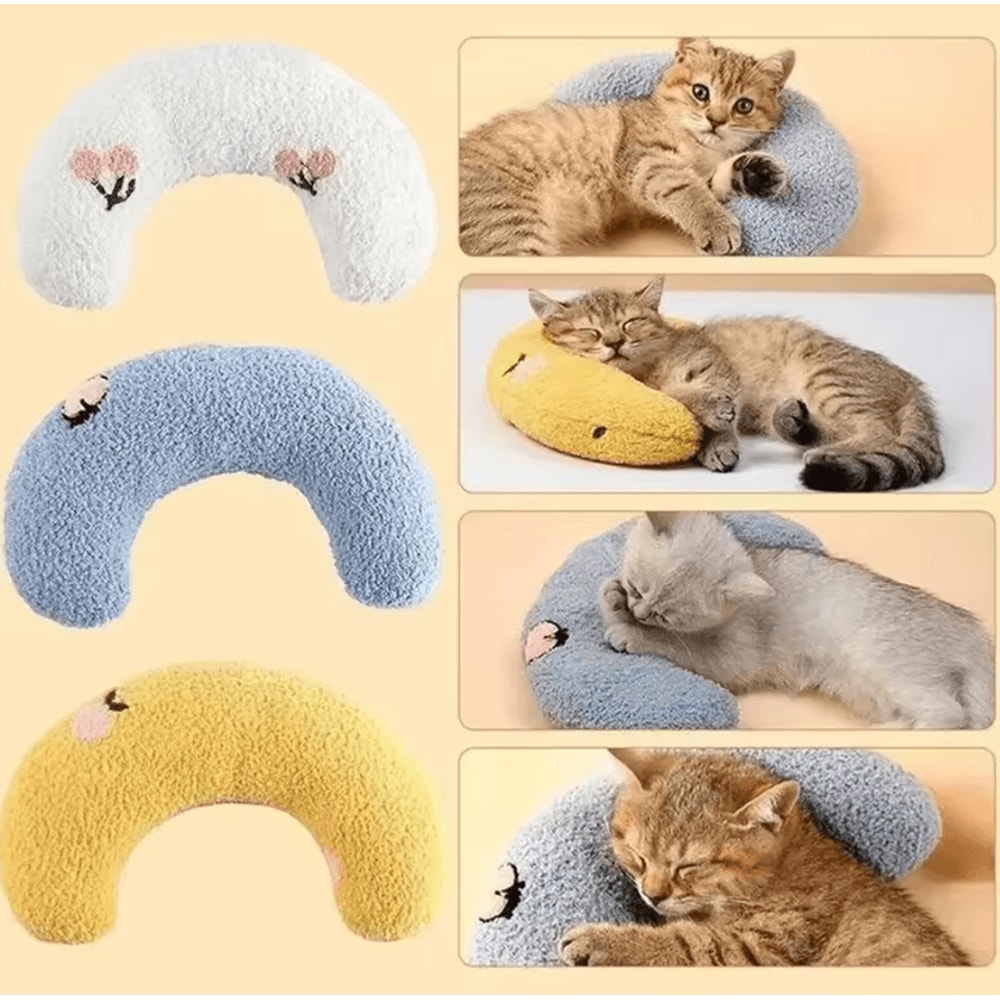 CloudNest UltraSoft Calming Cat Pillow Bed For Cozy Sleep Joint Support 1