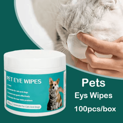 cleareyes pet eye wipes for tear stain removal & gentle daily cleaning