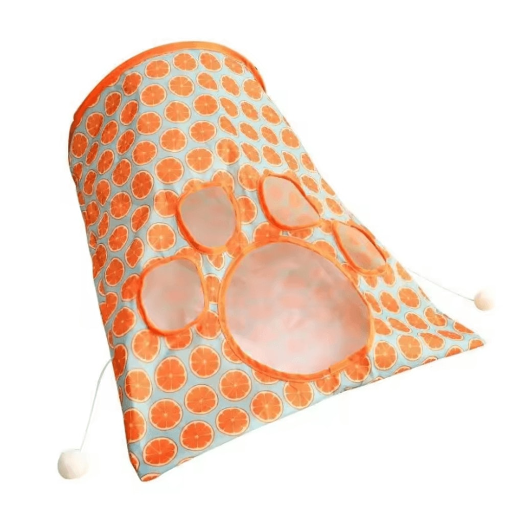 CrinkleRoll Foldable Interactive Cat Tunnel Toy With Noisy Paper Rolling Fun 4
