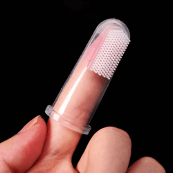 gentleclean soft finger pet toothbrush for cats & dogs