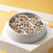 SlowPaws AntiSplash Slow Feeder Cat Bowl Set For Healthier Eating 0