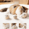 SoftPounce Wool Felt Cat Ball Toys For Quiet Interactive Play 2