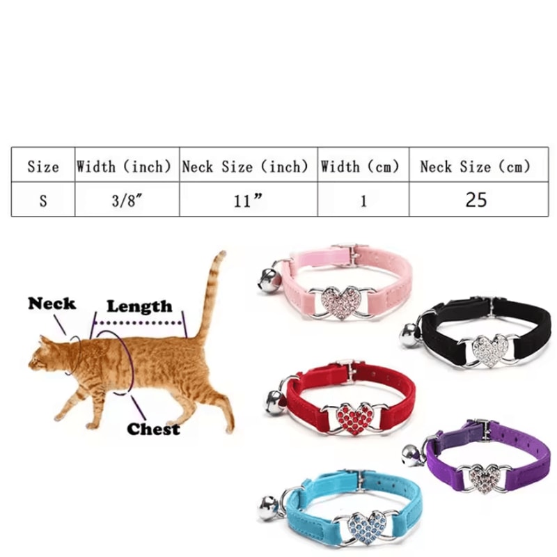 SafeCharm Breakaway Cat Collar With Bell For Cats Small Dogs 1