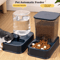 AquaServe Automatic Pet Feeder Water Dispenser Set For Cats Small Dogs 0