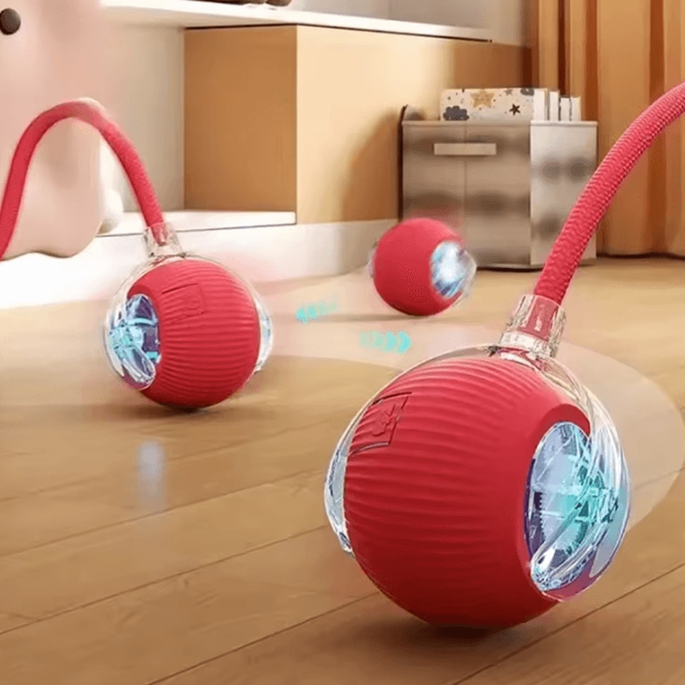 SmartTail Automatic Rolling Cat Ball Toy With Interactive Moving Tail 0