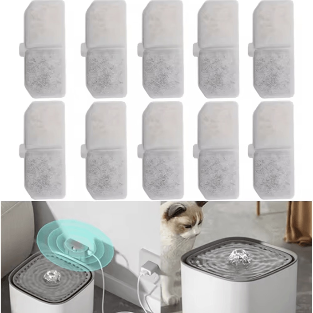 PureFlow Replacement Water Fountain Filters For Cats Dogs 0