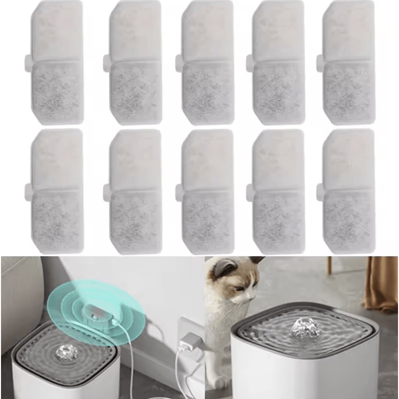 PureFlow Replacement Water Fountain Filters For Cats Dogs 0