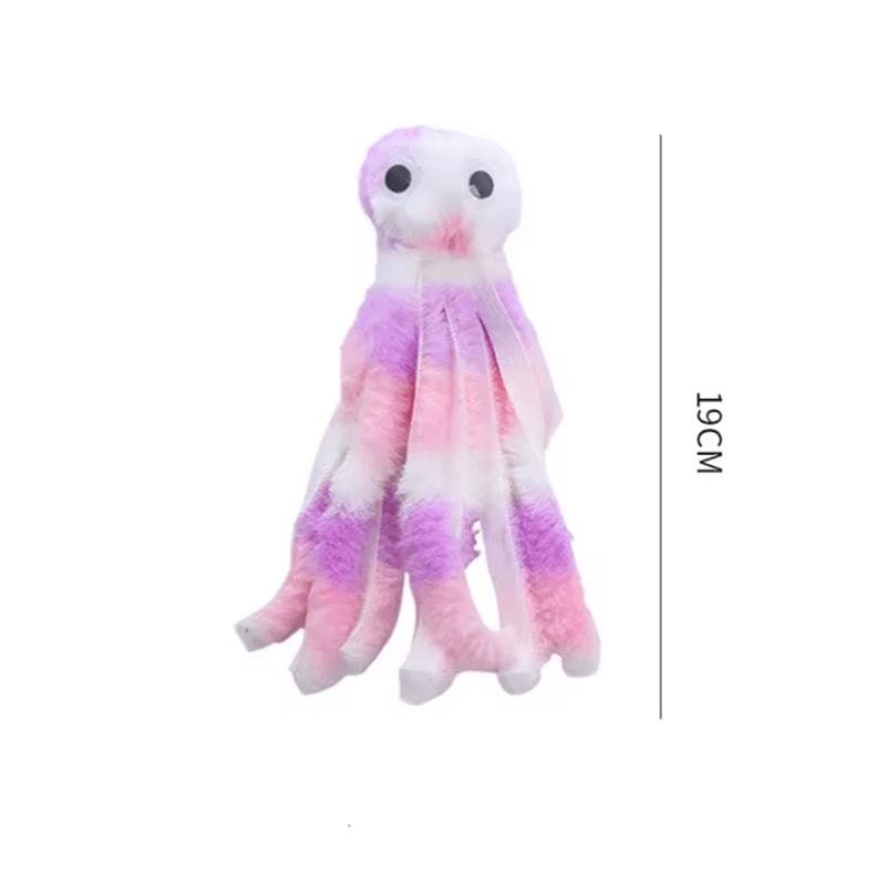 OctoPaws Plush Octopus Cat Toy For Interactive Play Chewing 1