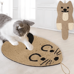 ecoscratch natural sisal cat scratching mat for indoor cats