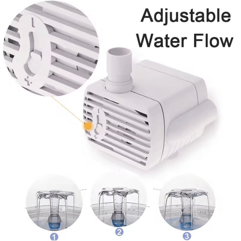 QuietFlow USB Replacement Water Pump For Pet Water Fountains 2