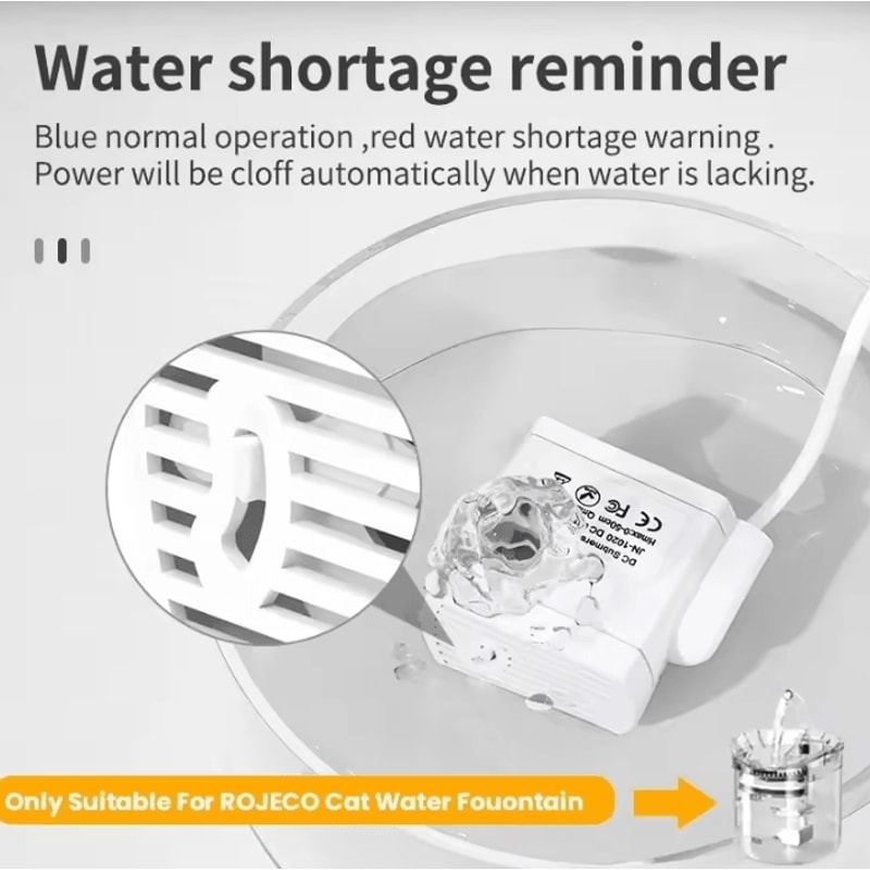 QuietFlow USB Replacement Water Pump For Pet Water Fountains 3