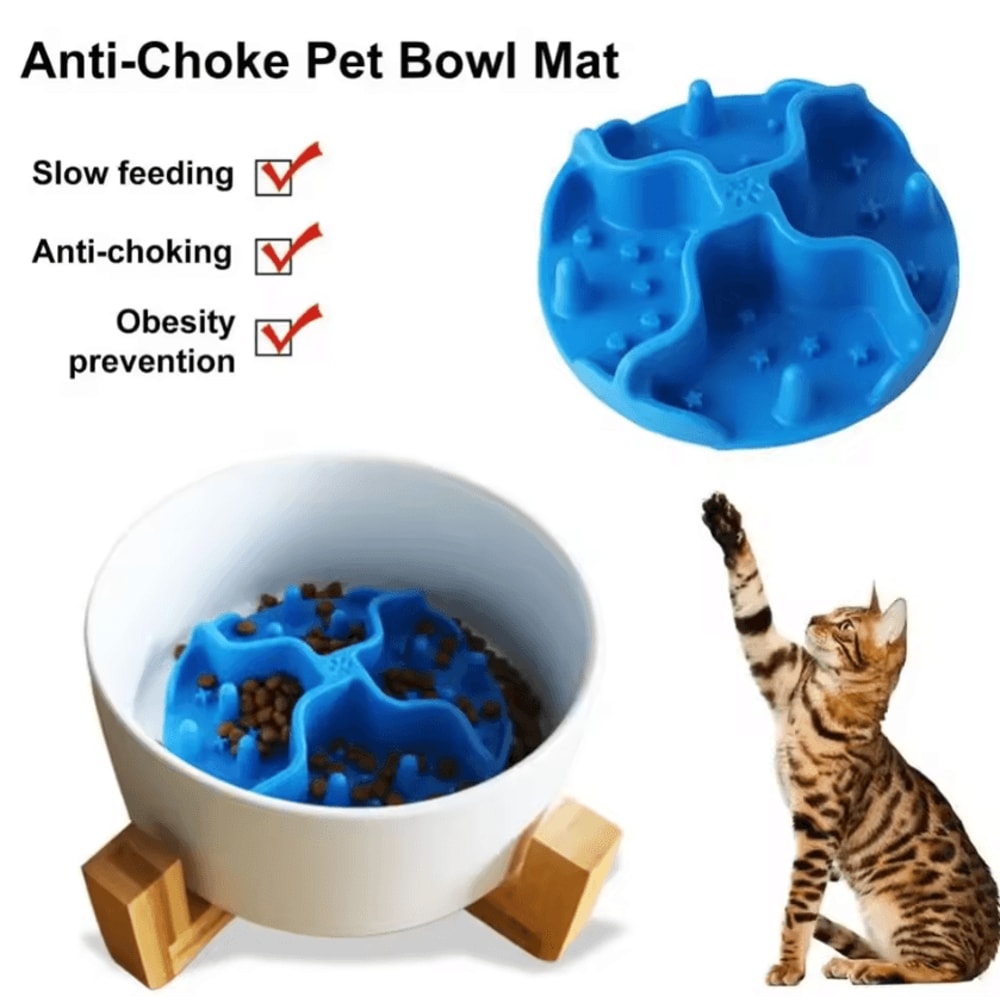 CalmLick Silicone Slow Feeder Licking Mat For Cats 0