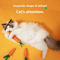 Crunchy Carrot Cat Teething Toy Interactive Sound Cuddle Stick For Chewing Play 0